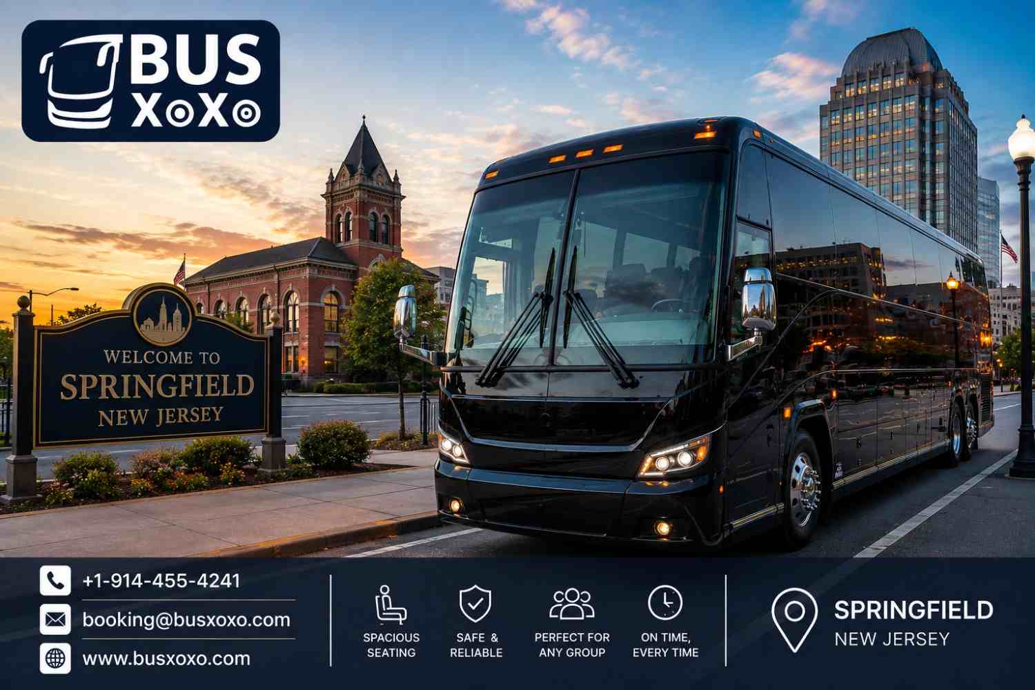  Springfield Charter Bus Service for Schools, Sports & Events