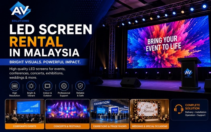 Premium LED Screen Rental in Malaysia for Events & Concerts