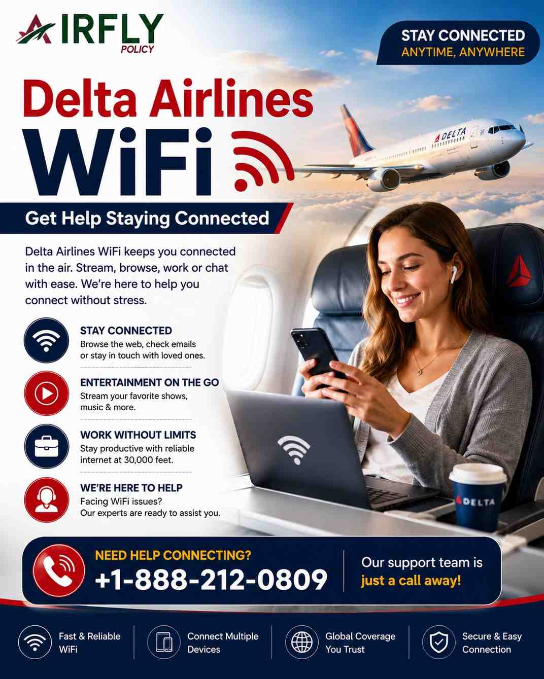  Delta Airlines WiFi – Get Help Staying Connected