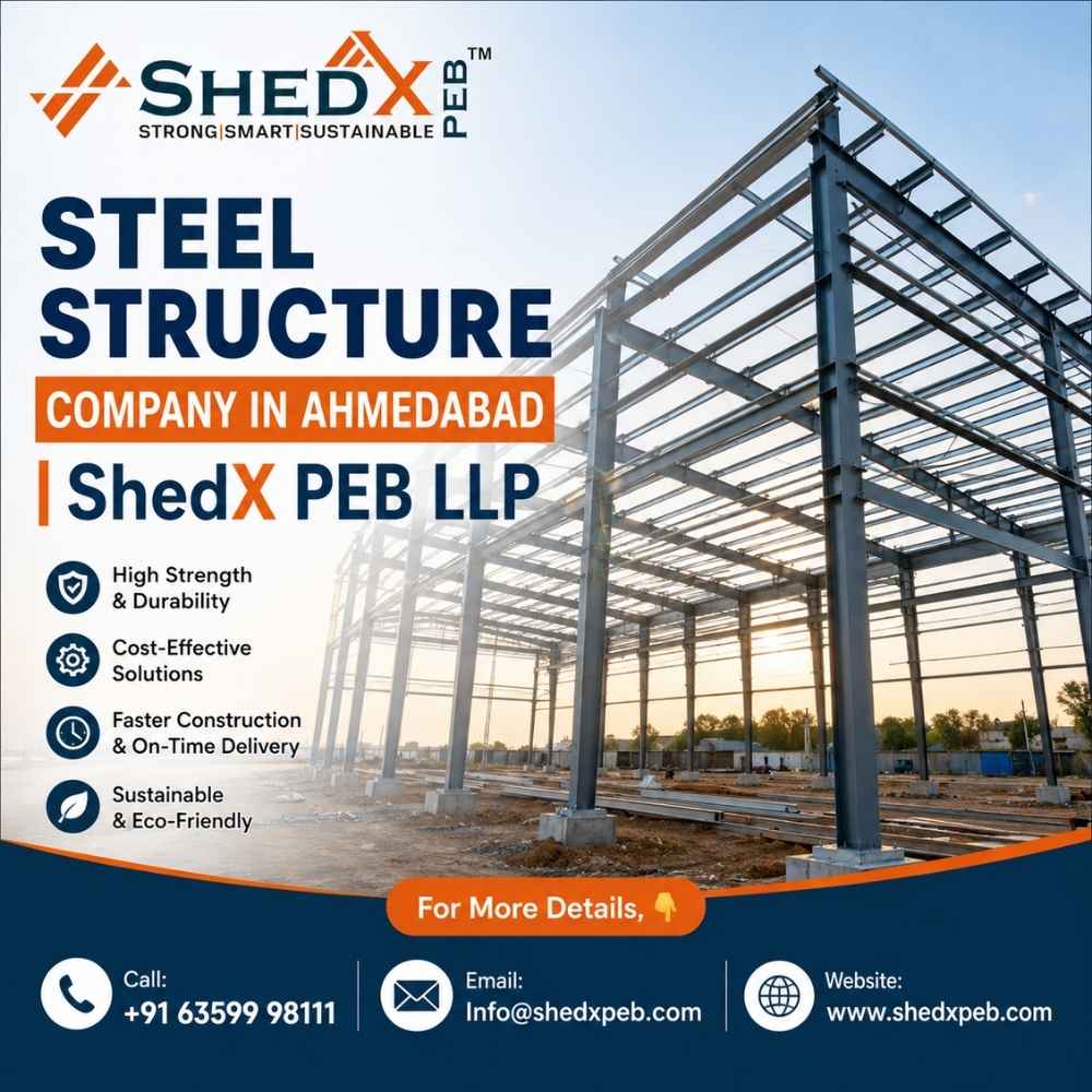  Steel Structure Company in Ahmedabad | ShedX PEB LLP