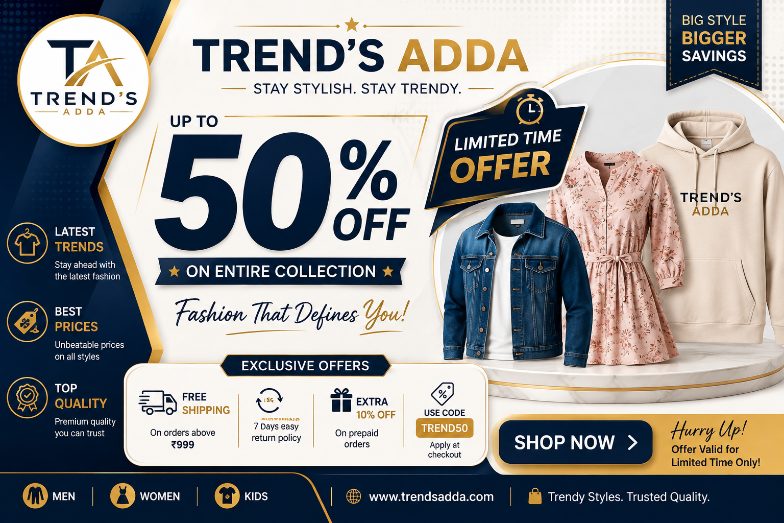  Stylish Clothes Online – Discover Your Perfect Style at Trends Adda