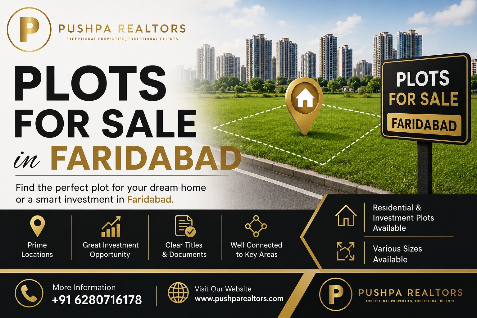 Plots for Sale in Faridabad – Pushpa Realtors