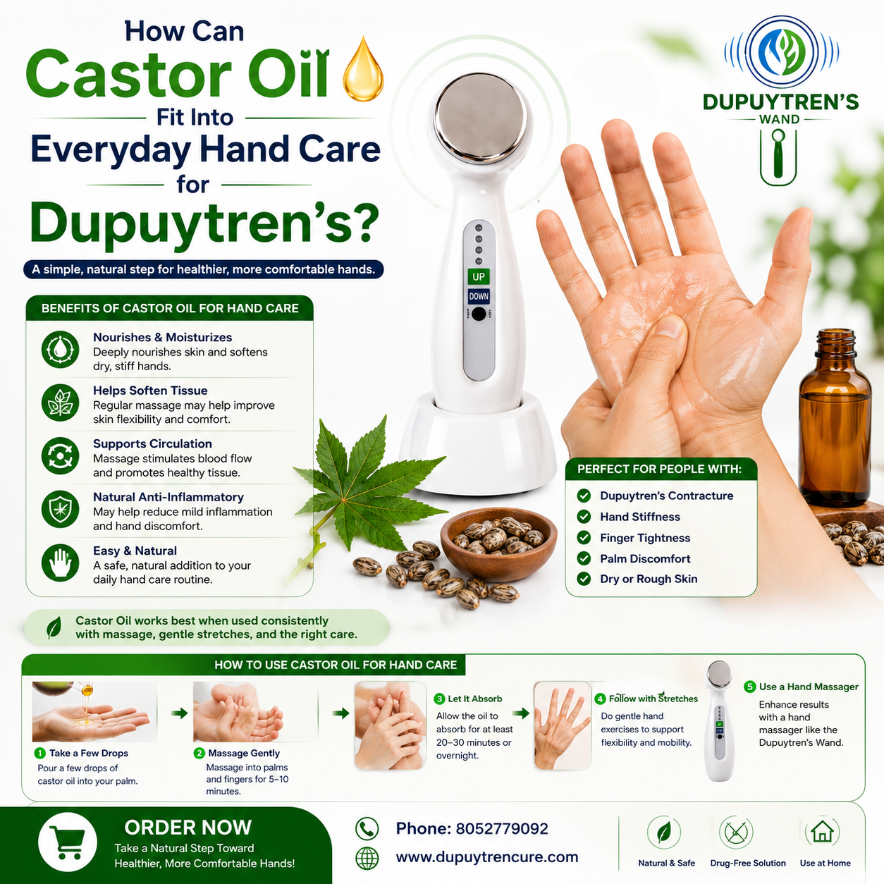  How Can Castor Oil Fit Into Everyday Hand Care for Dupuytren’s?