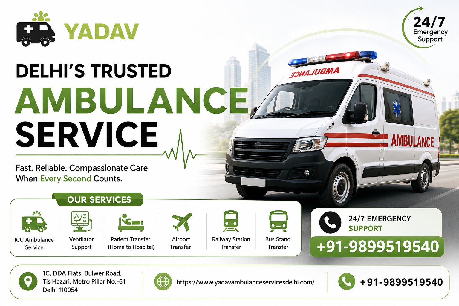  Trusted Ambulance Services in Ranchi | Yadav Ambulance