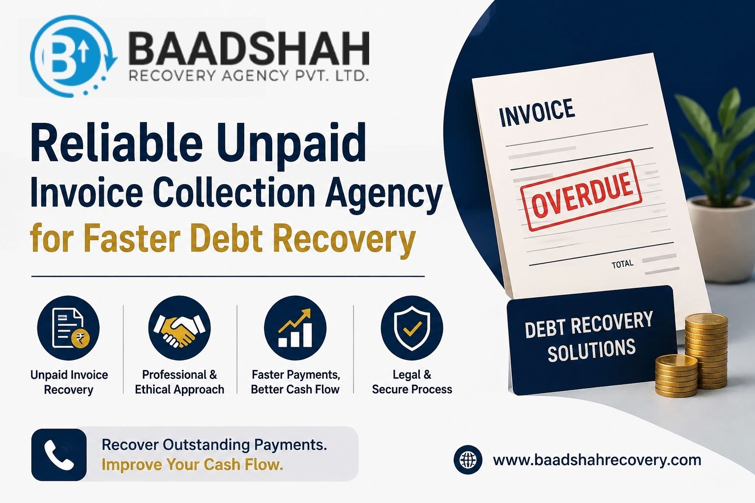  Reliable Unpaid Invoice Collection Agency for Faster Debt Recovery - Baadshah Recovery Agency