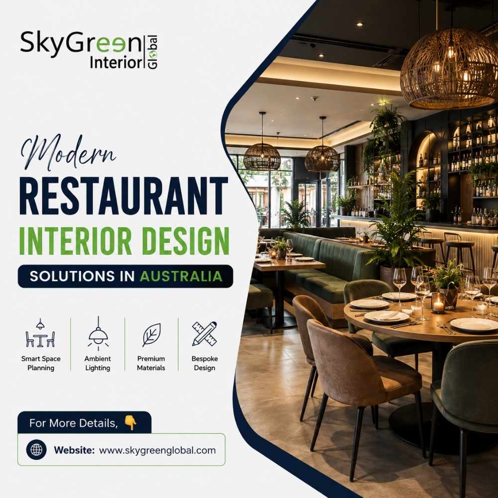  Modern Restaurant Interior Design Solutions in Australia | Sky Green Global