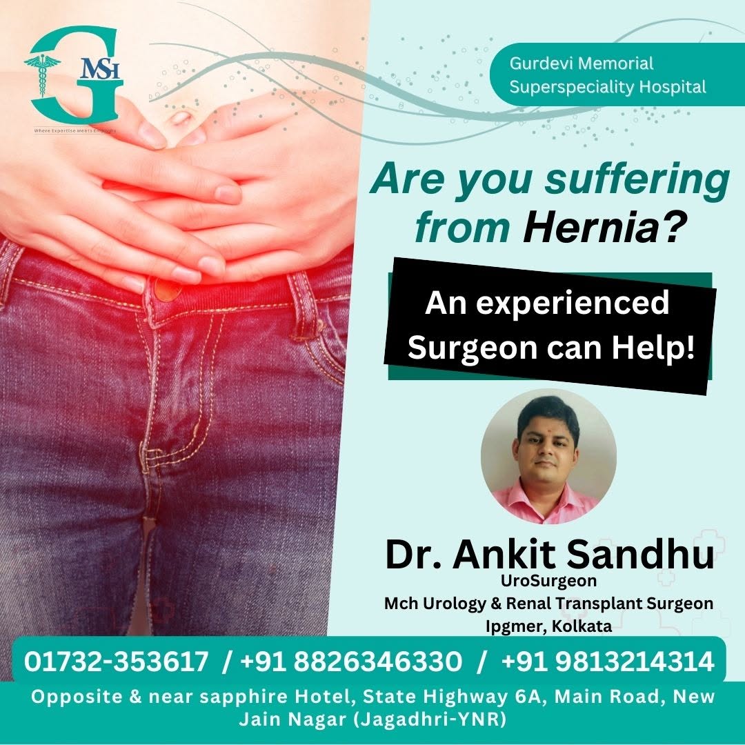  Expert Hernia Doctor Near Yamunanagar for Better Care