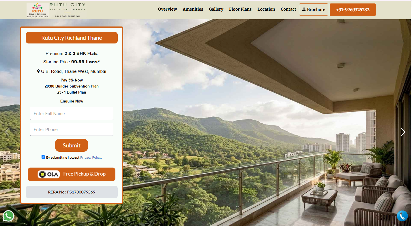  Rutu City Richland Thane | Modern Homes on Ghodbunder Road