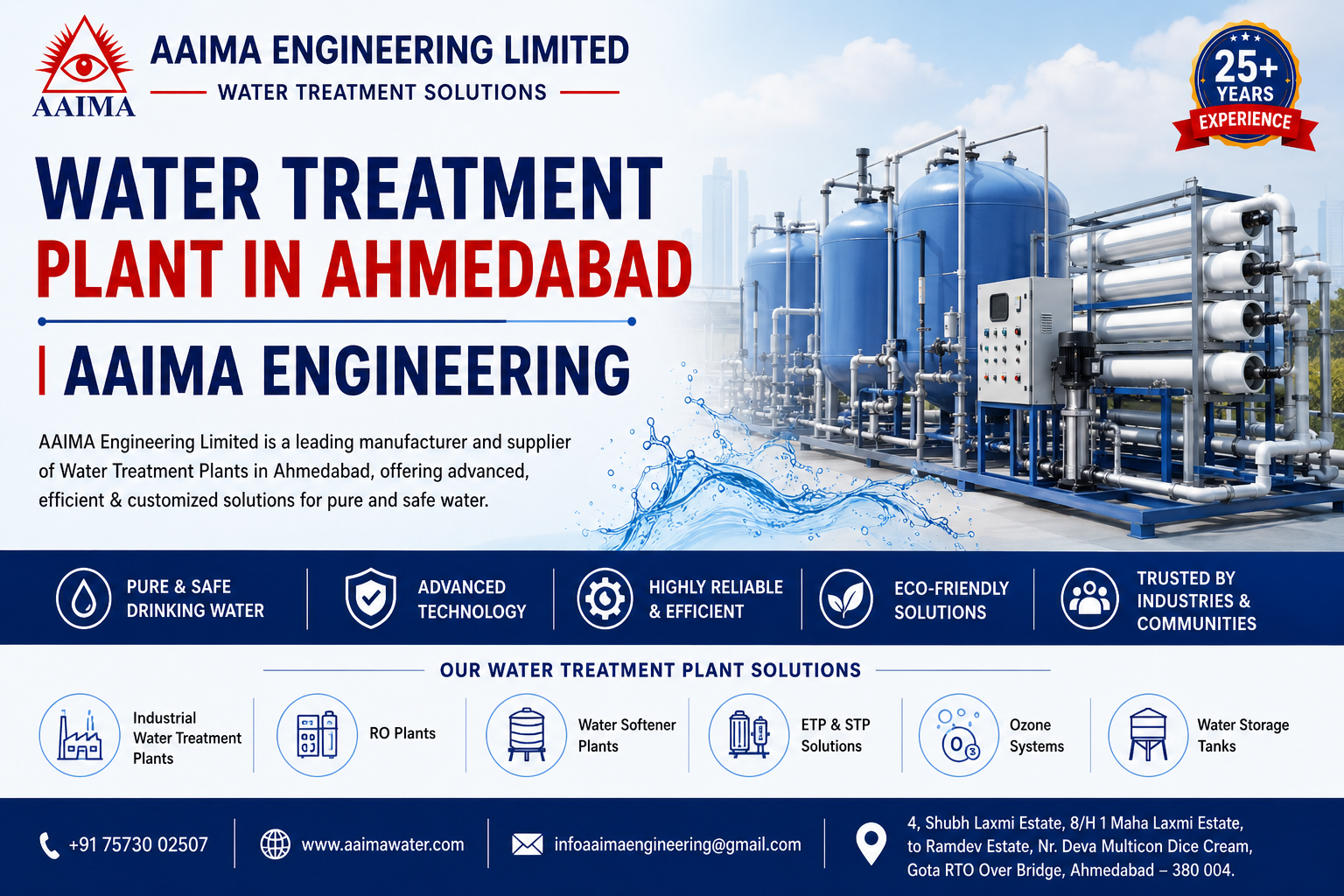  💧 Water Treatment Plant Ahmedabad | AAIMA Engineering Limited