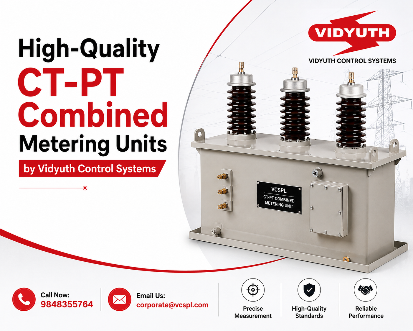  Reliable CT-PT Combined Metering Units Up to 33kV by VCS