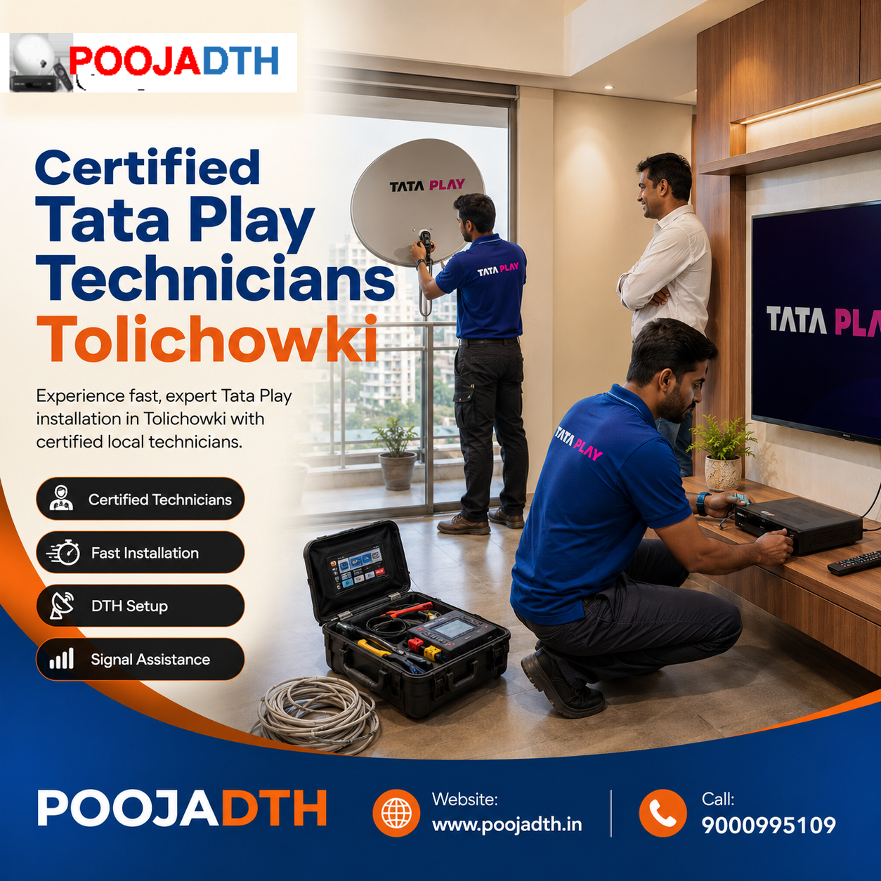  Certified Tata Play Technicians Tolichowki