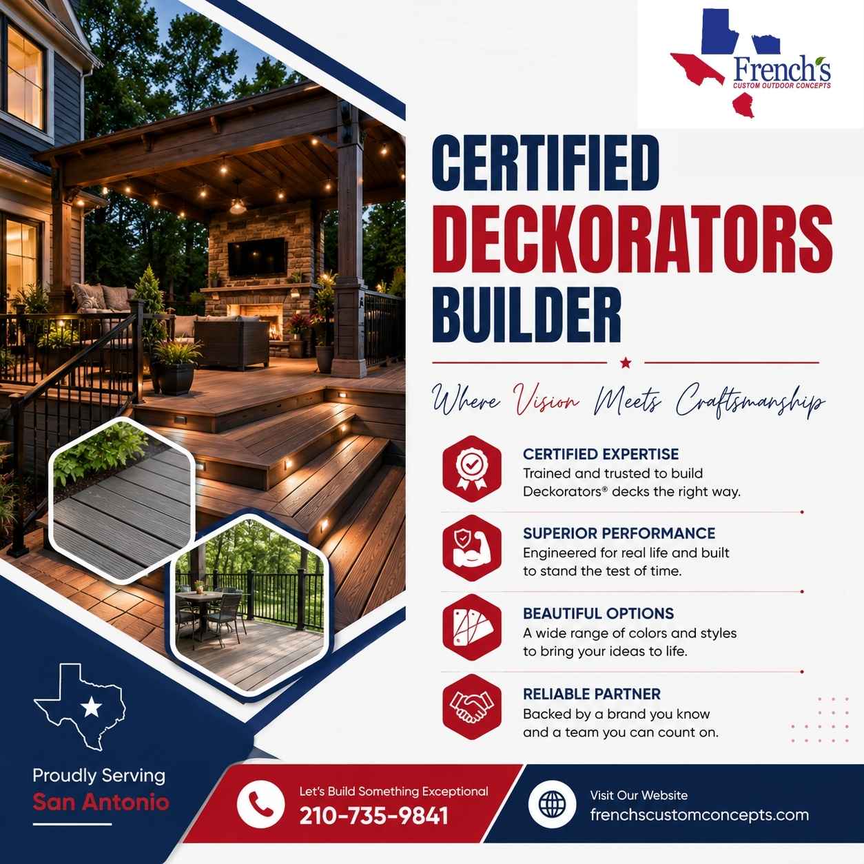  Certified Deckorators Builder in San Antonio
