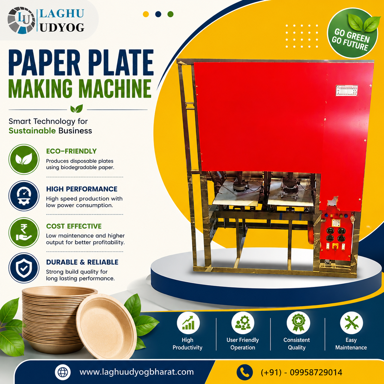 Paper Plate Making Machine for Organized Plate Production