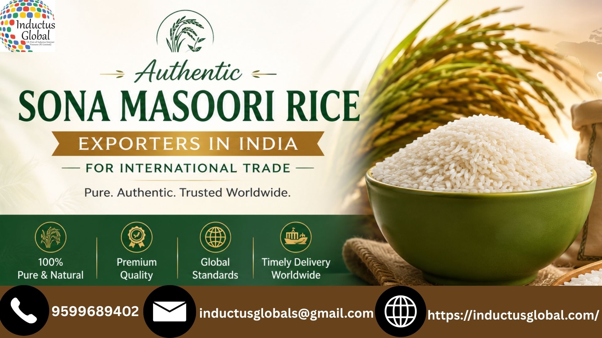  Authentic Sona Masoori Rice Exporters in India for International Trade