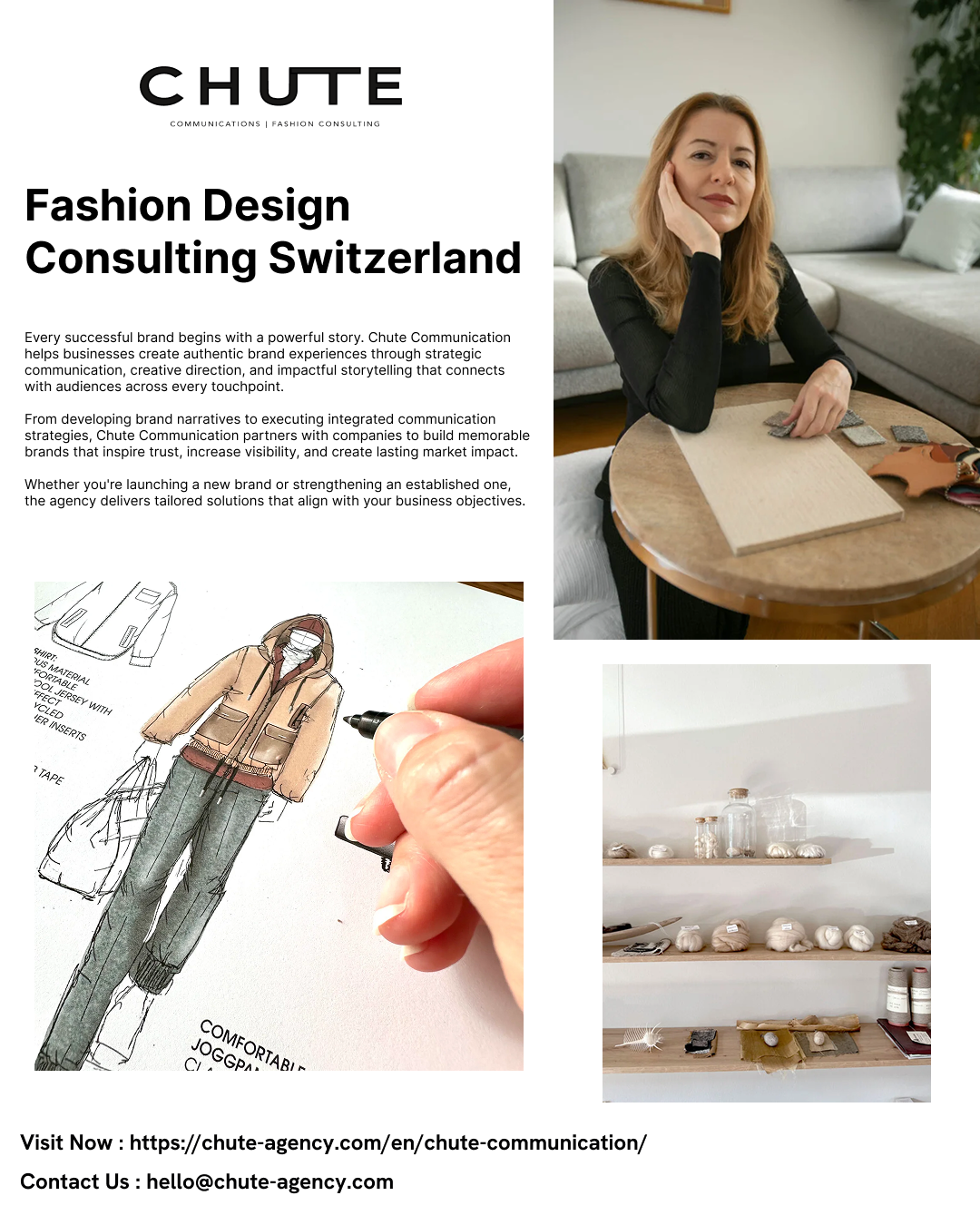  Branding, Fashion & Communication Consultancy in Switzerland | Chute Agency