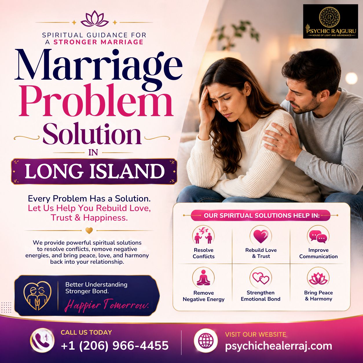  Get Personalized Marriage Problem Solution in Long Island