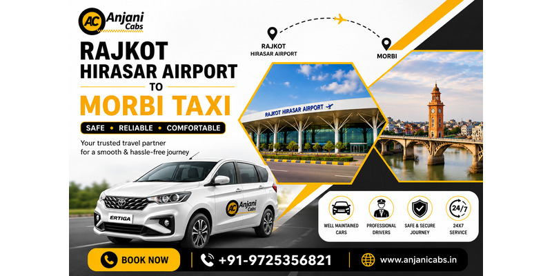  Rajkot Hirasar Airport to Morbi Taxi at Great Fares