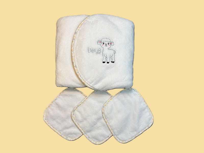  Buy Luxury Yellow Hooded Towel for Baby Bath Time at EleryB
