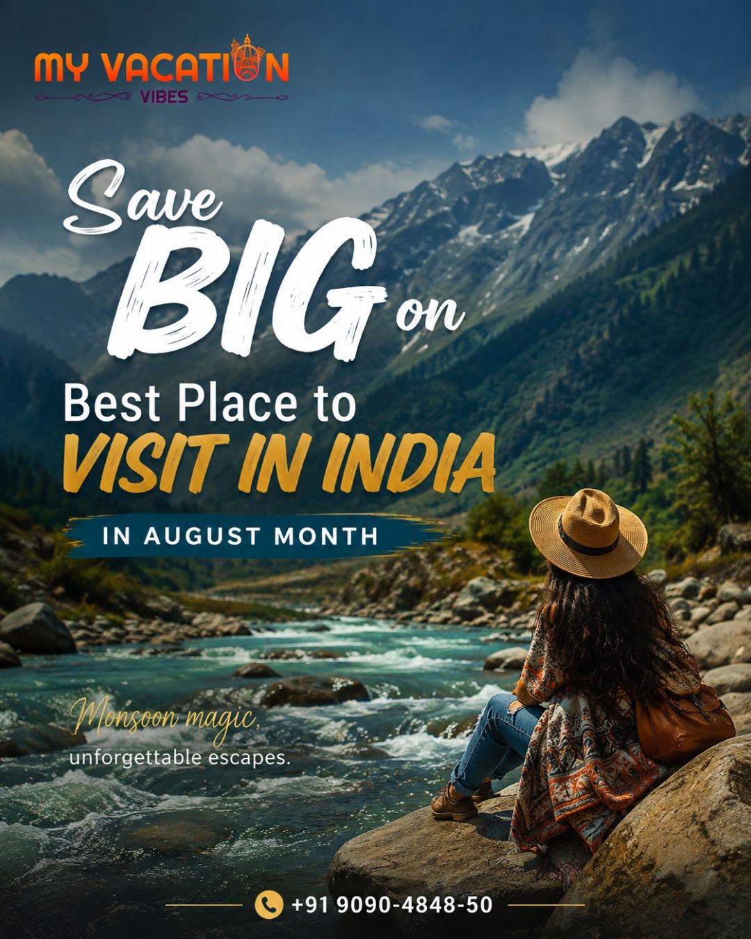  Save Big on Best Place to Visit in India in August Month – +91 9090-4848-50