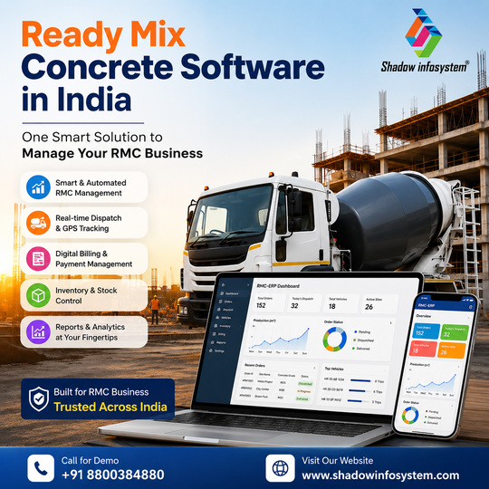  Ready Mix Concrete Software in India for Digital Plant Management