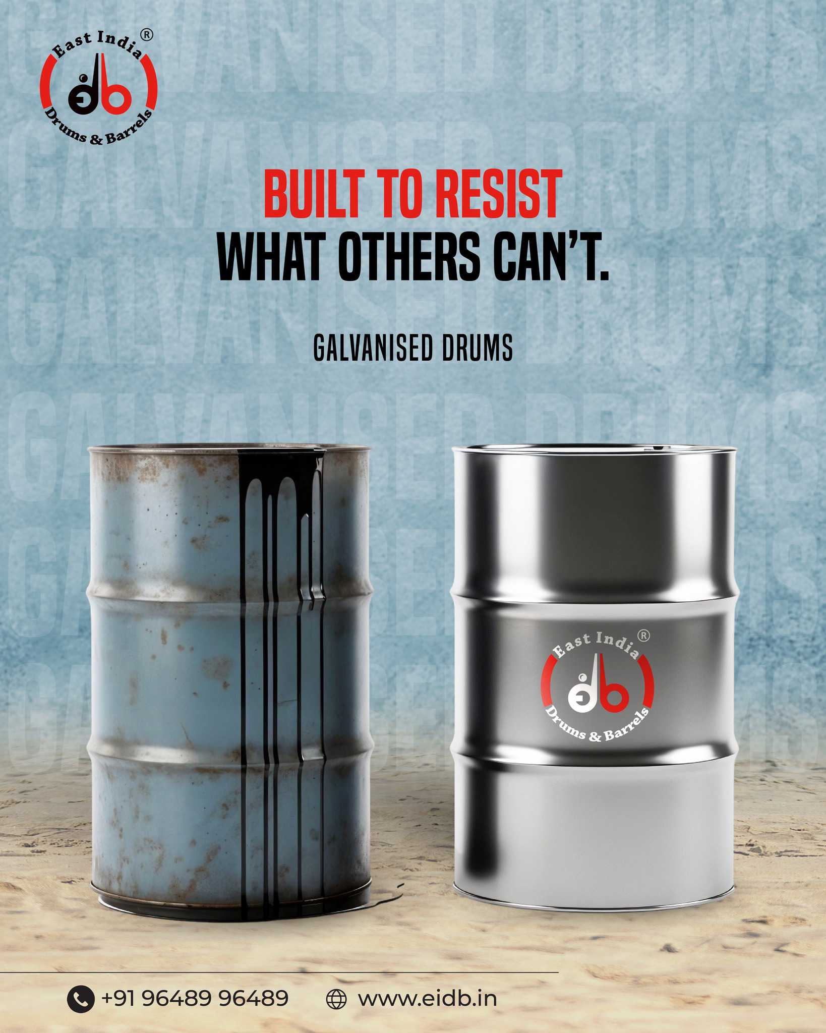  Galvanised Steel Drum Manufacturer in India | EIDB