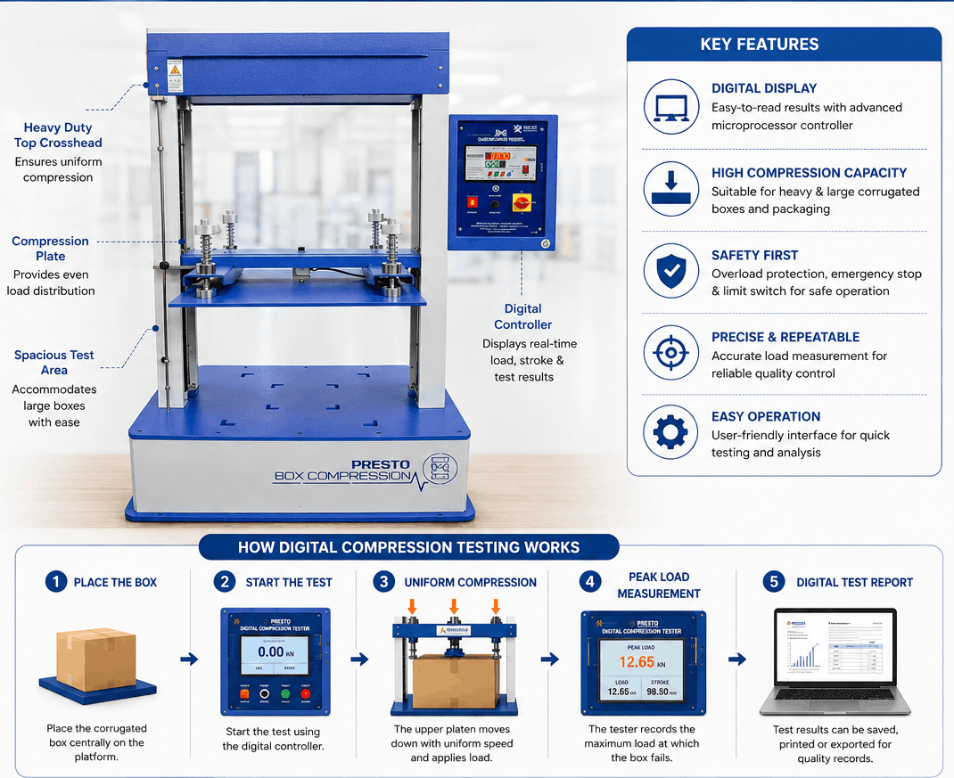  Buy Box Compression Testing Machine from Trusted Manufacturer in UAE