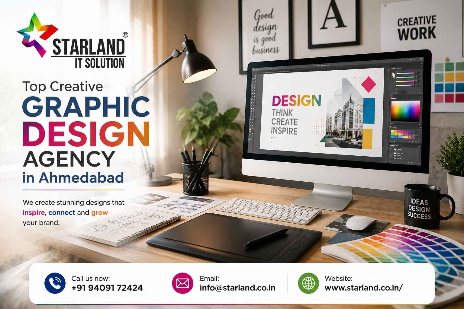  Top Creative Graphic Design Agency in Ahmedabad - Starland IT Solution