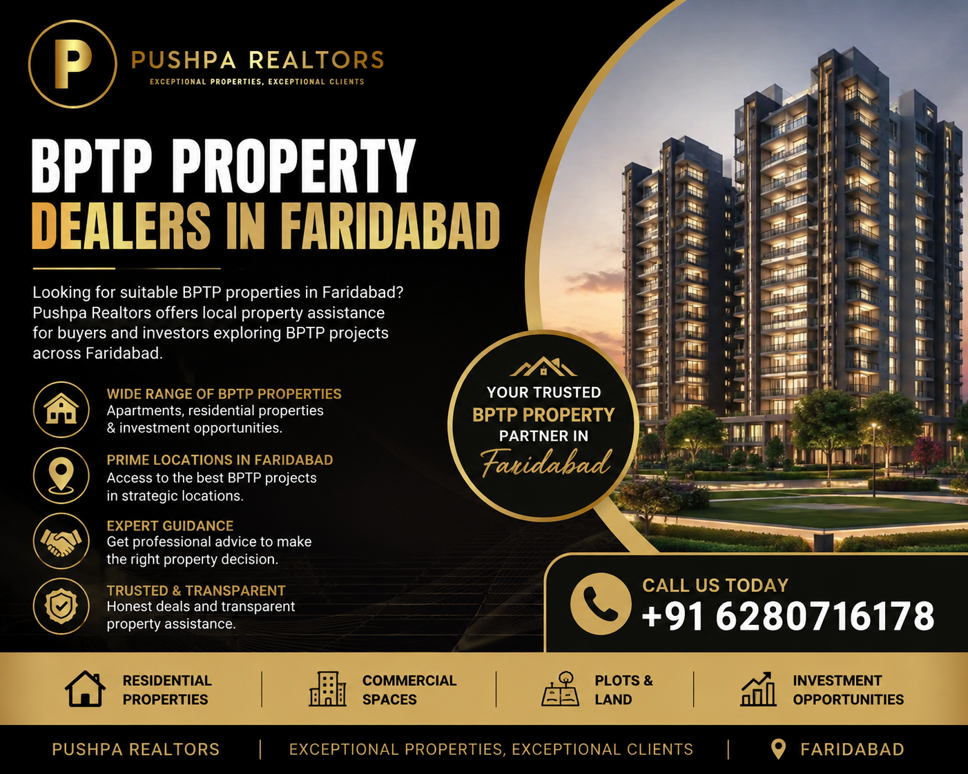  BPTP Property Dealers in Faridabad | Pushpa Realtors