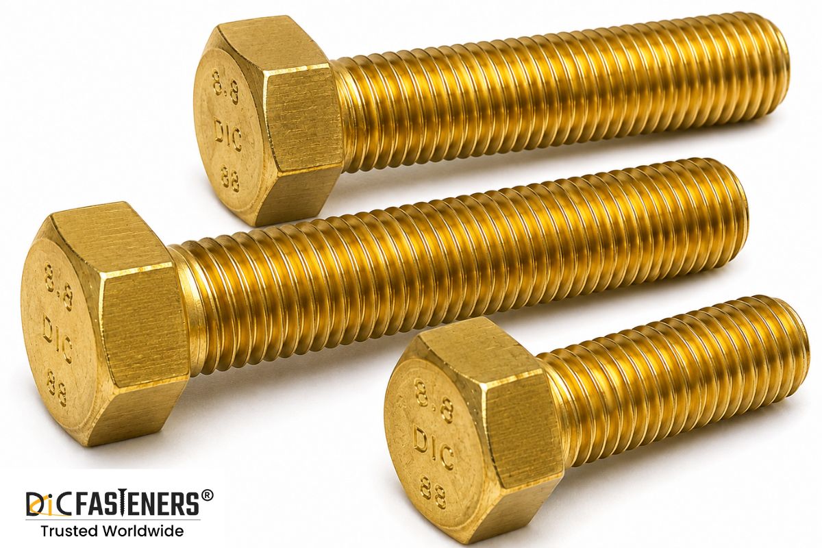 Brass Hex Bolt Manufacturer | DIC FASTENERS