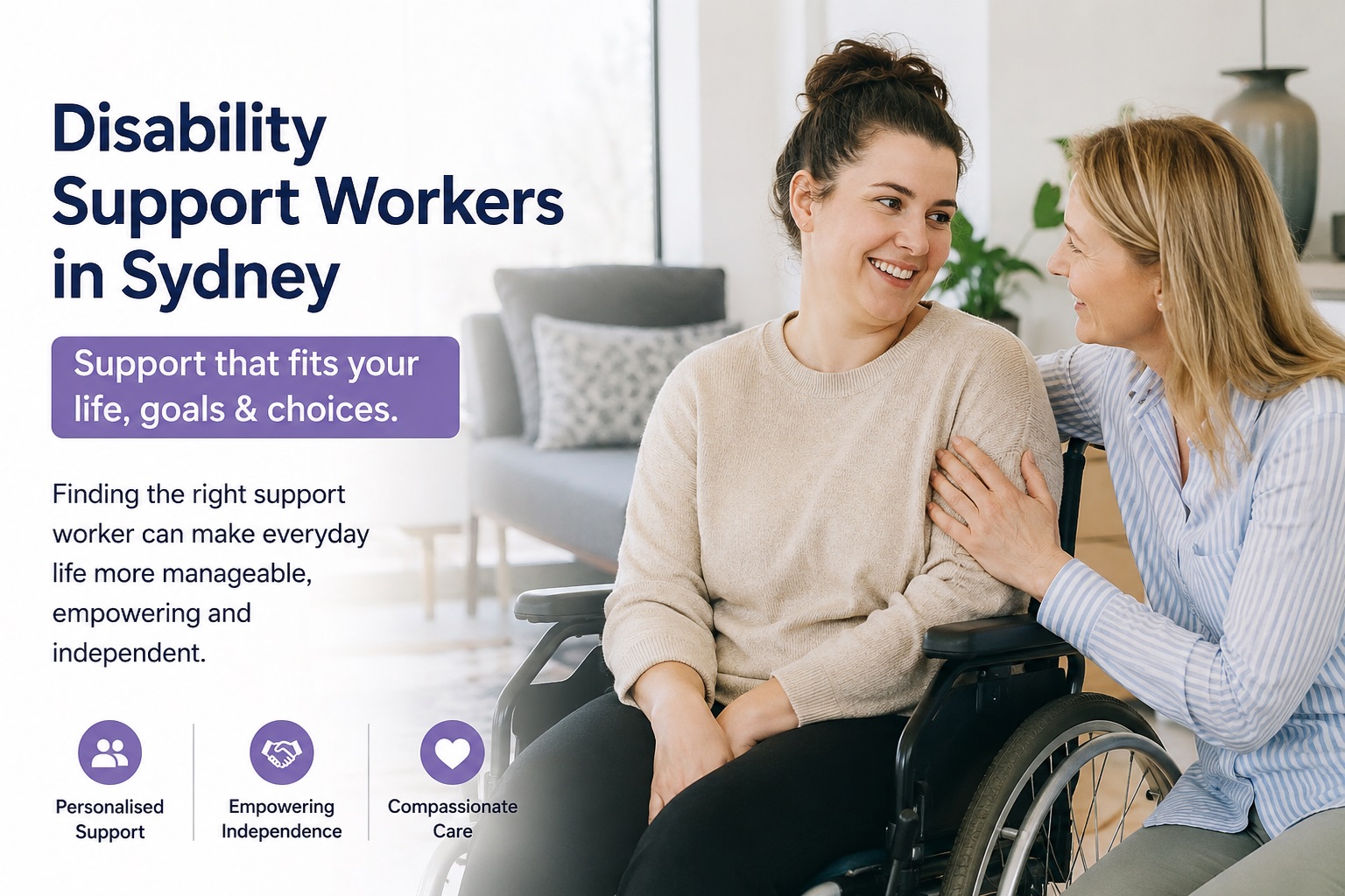  Compassionate Disability Support Workers in Sydney