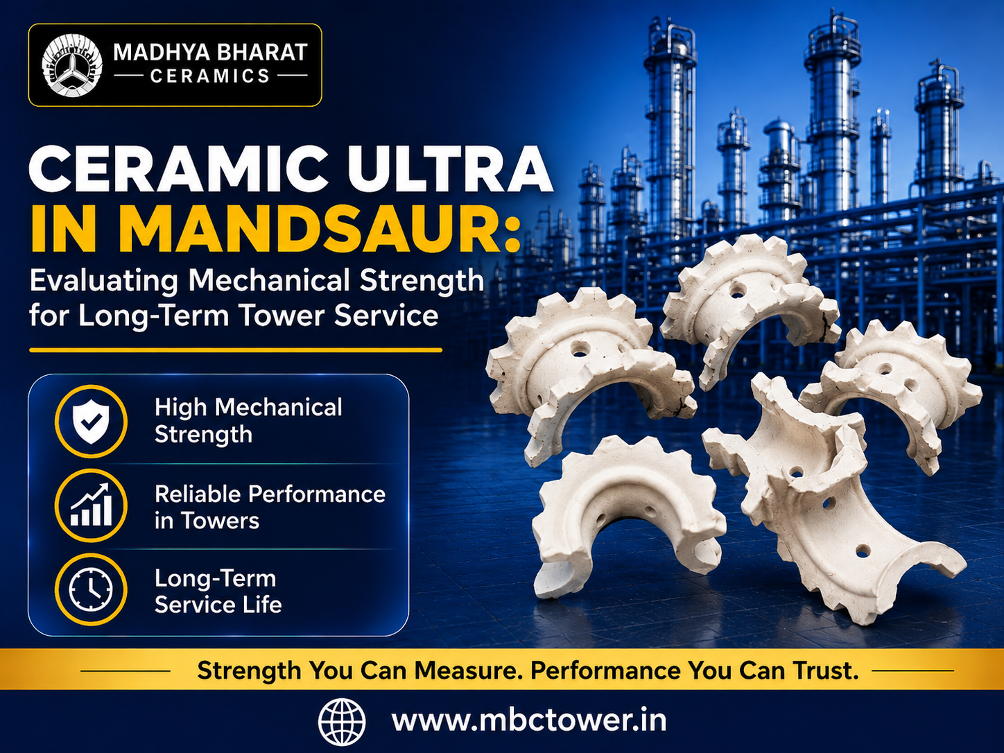  Ceramic Ultra Packing for Reducing Channeling in Packed Towers