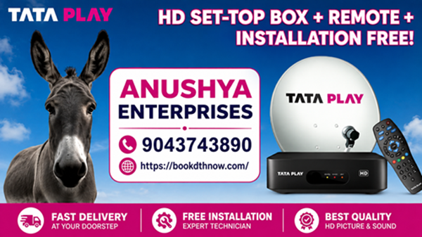  Tata Play New Connection in Thanjavur | Book Tata Play DTH