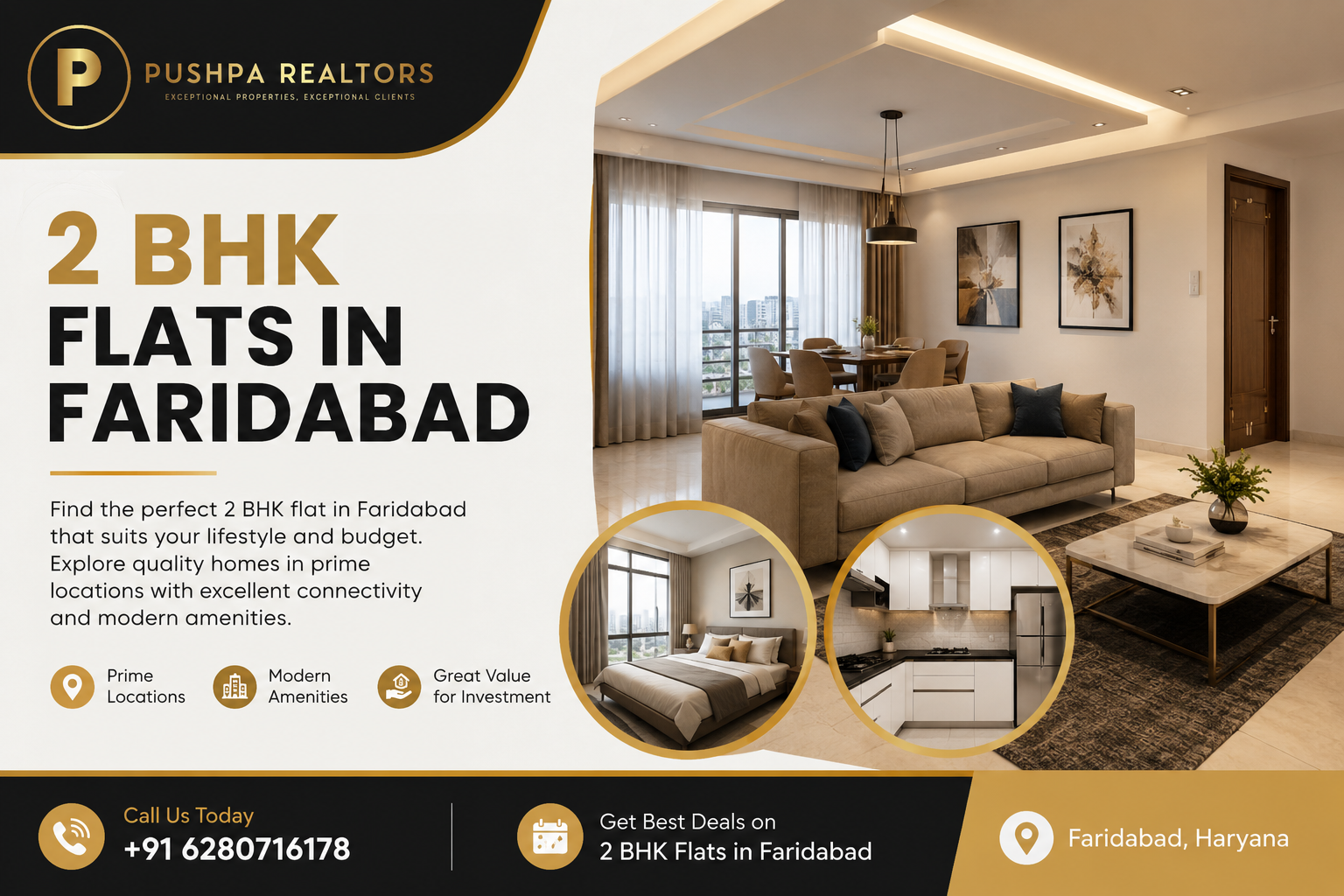  Find Your Ideal 2 BHK Flat in Faridabad
