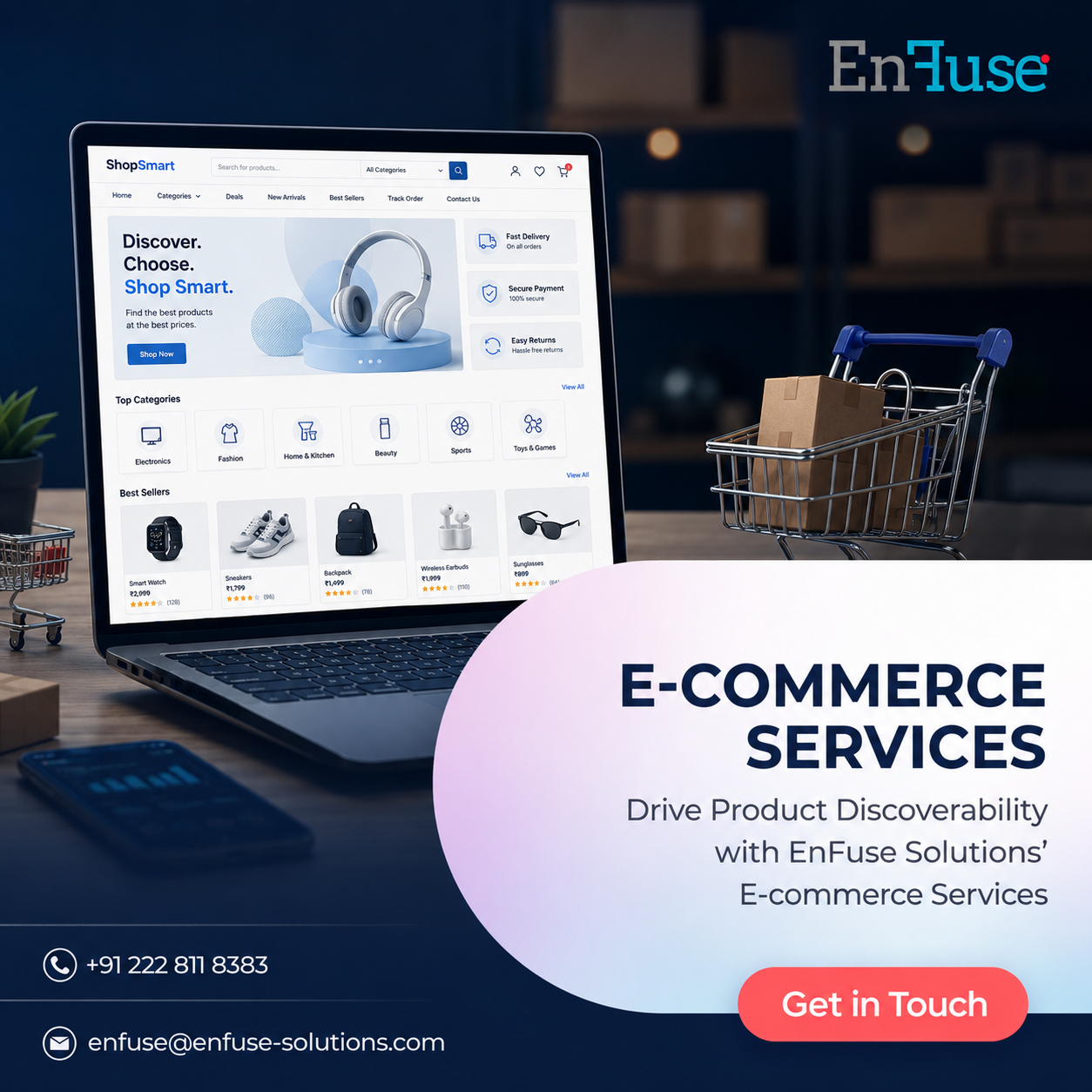  Drive Product Discoverability with EnFuse’s E-commerce Services