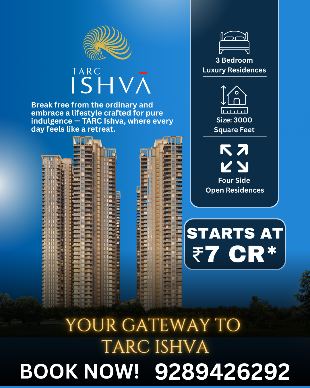  TARC Ishva Sector 63A–Premium Luxury Residences in Gurugram