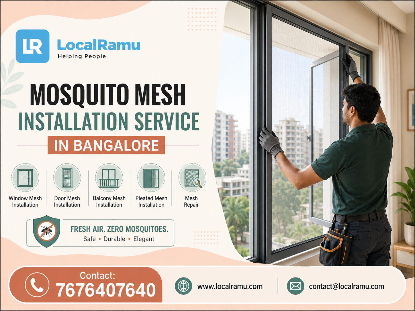  Professional Mosquito Mesh Service in Bangalore with LocalRamu