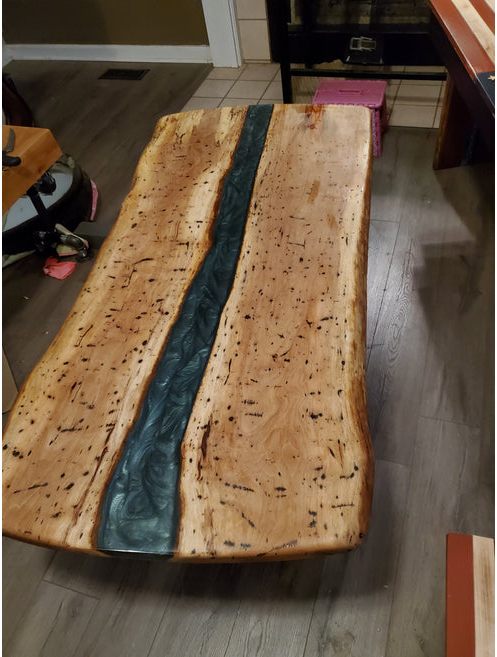  Custom Epoxy River Table | Handmade River Table Epoxy Designs – Empty Barrel