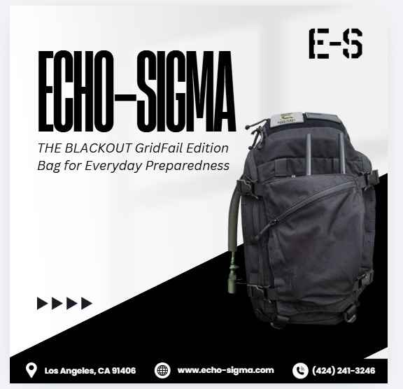  Echo-Sigma THE BLACKOUT GridFail Edition Bag for Everyday Preparedness