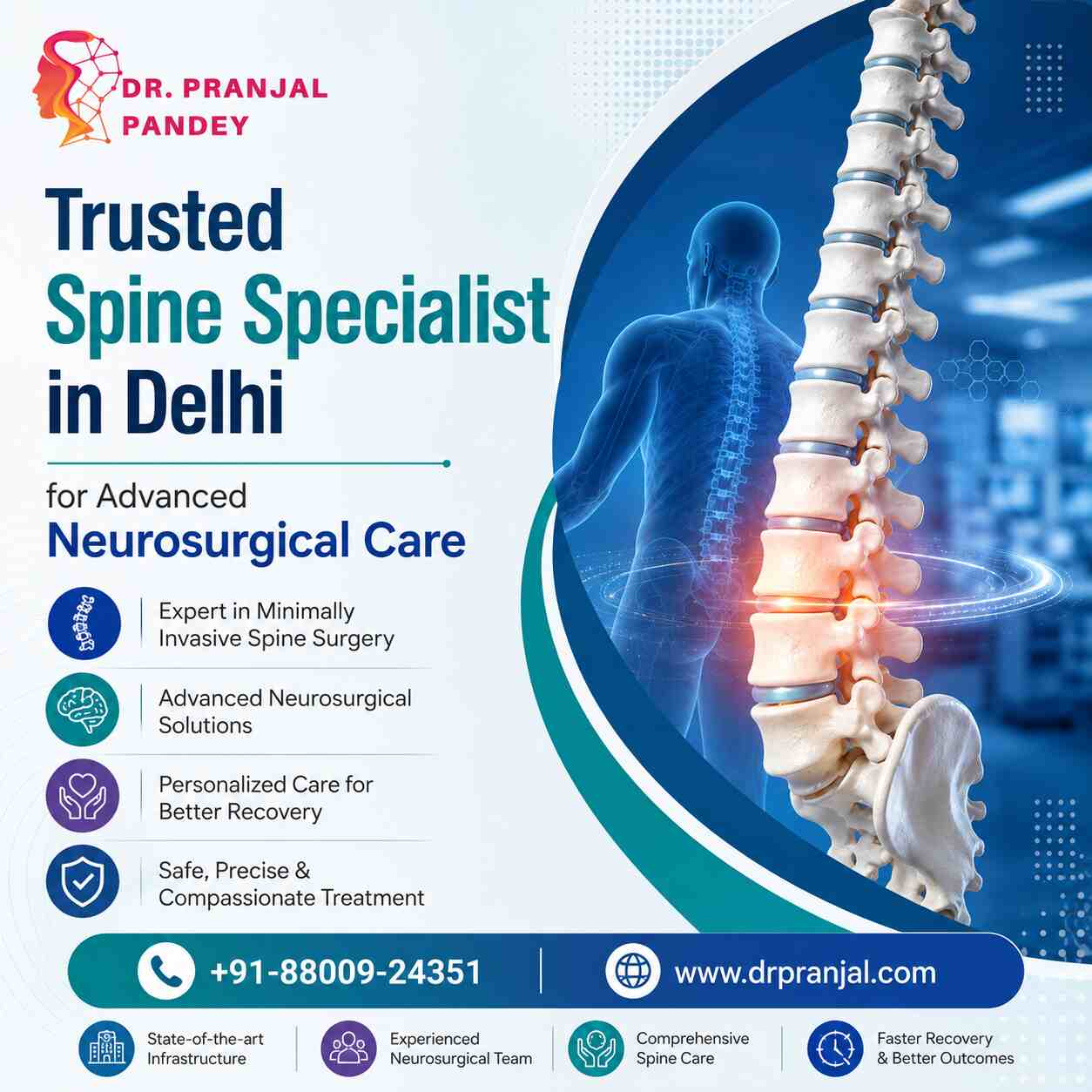  Trusted Spine Specialist in Delhi for Advanced Neurosurgical Care