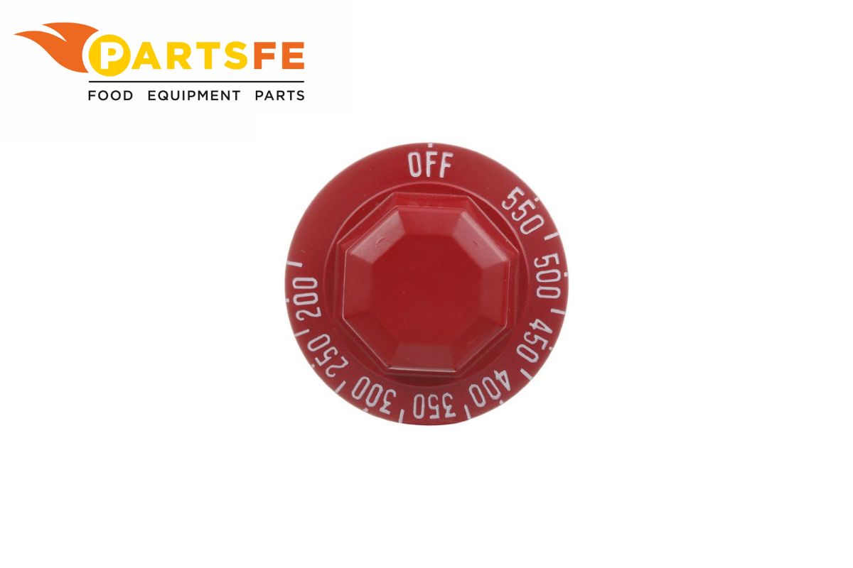  Vulcan Hart 00-418060-00002 Range Thermostat Knob Red 2" DIA OFF-550-200°F