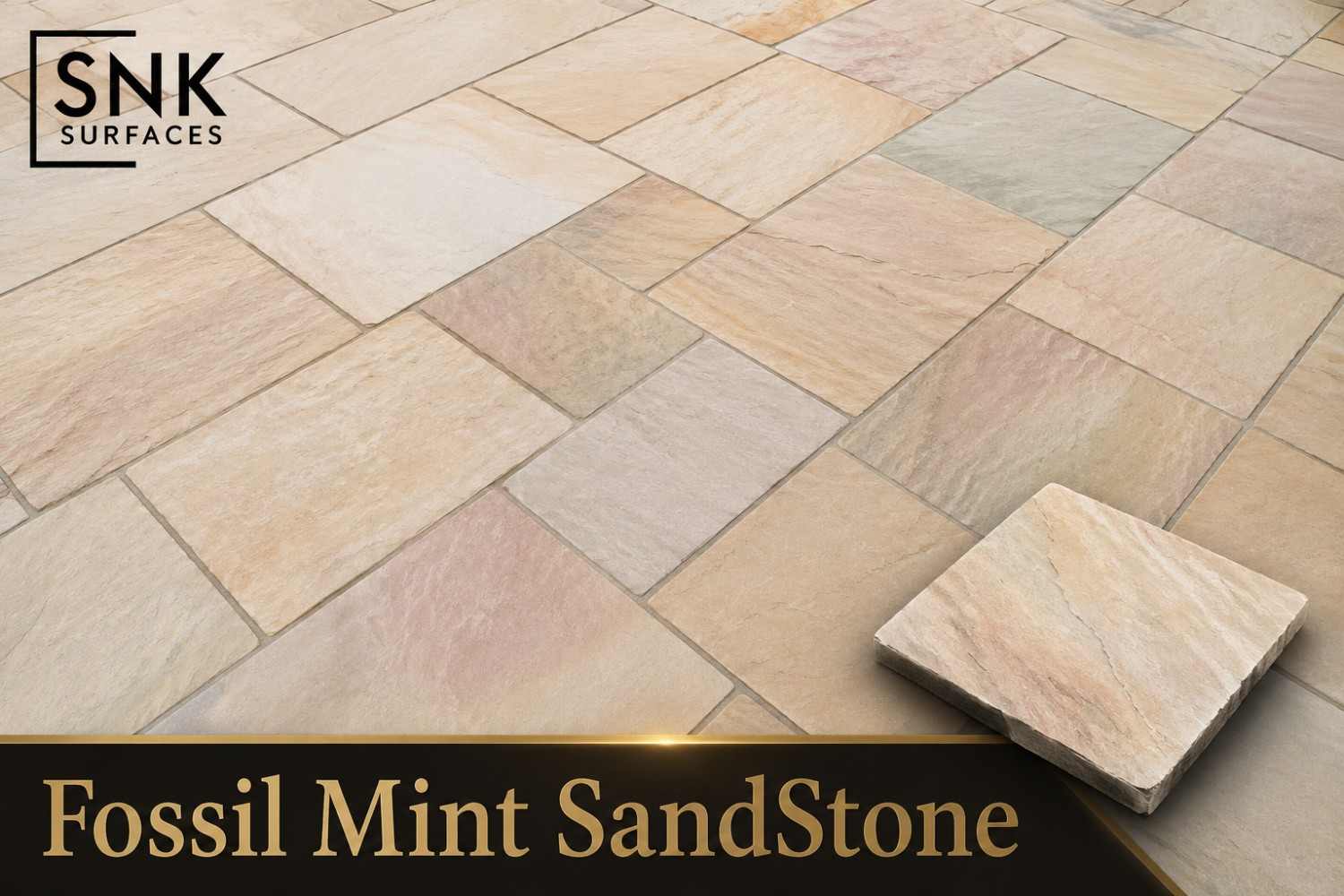  Fossil Mint Sandstone Supplier | Quarry Direct from India