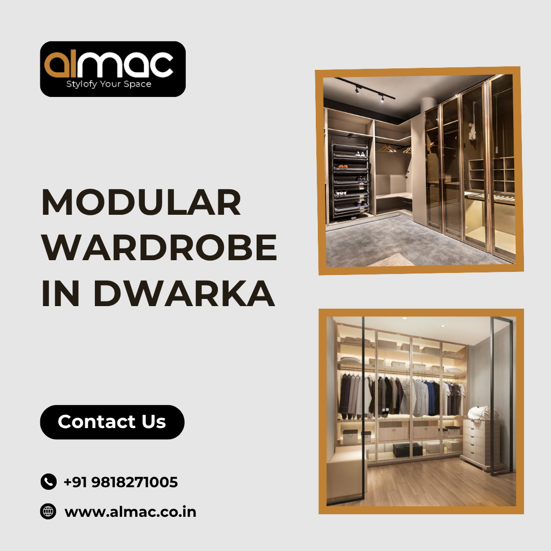  Modular Wardrobe in Dwarka | Almac Modular Kitchens & Interiors