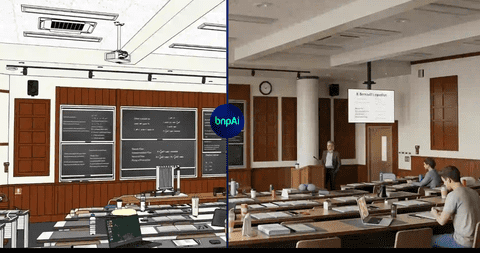  School Building Rendering AI