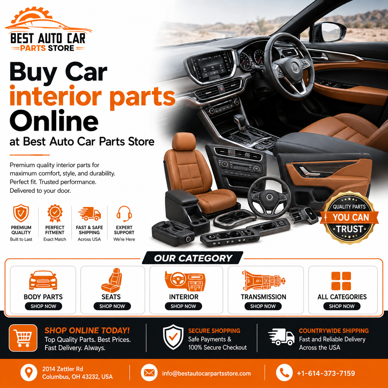  Buy Car interior parts Online at Best Auto Car Parts Store