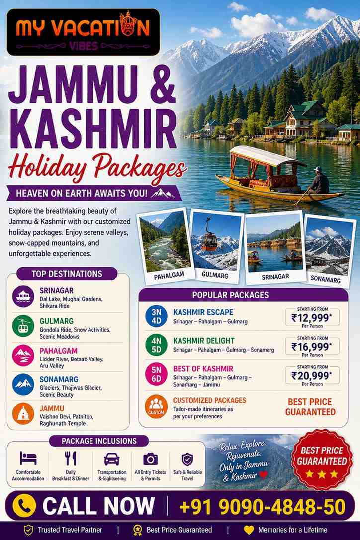  Jammu & Kashmir: A Scenic Himalayan Escape for Every Traveler