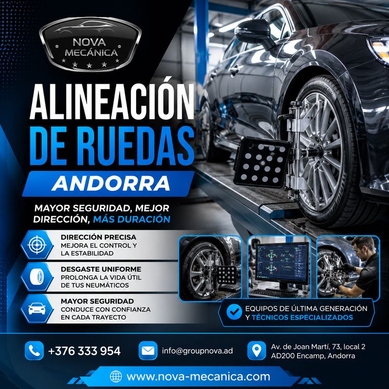  Alineación de Ruedas Andorra | Nova Mecánica