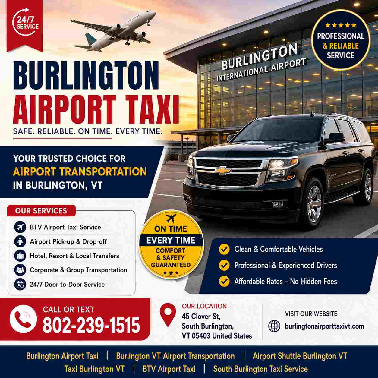  BWI to Burlington Flights: Taxi & Airport Guide