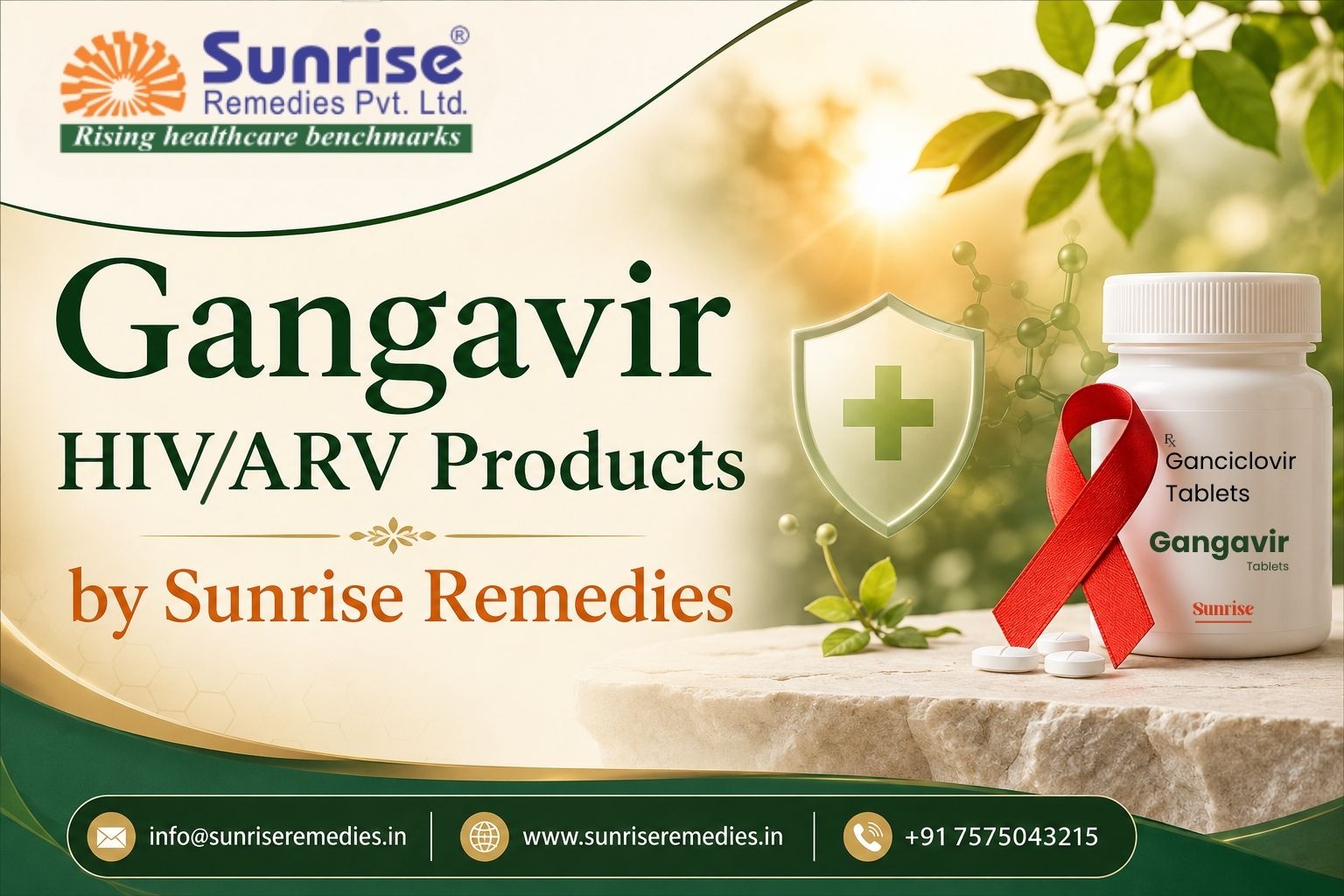  Gangavir HIV/ARV Products by Sunrise Remedies
