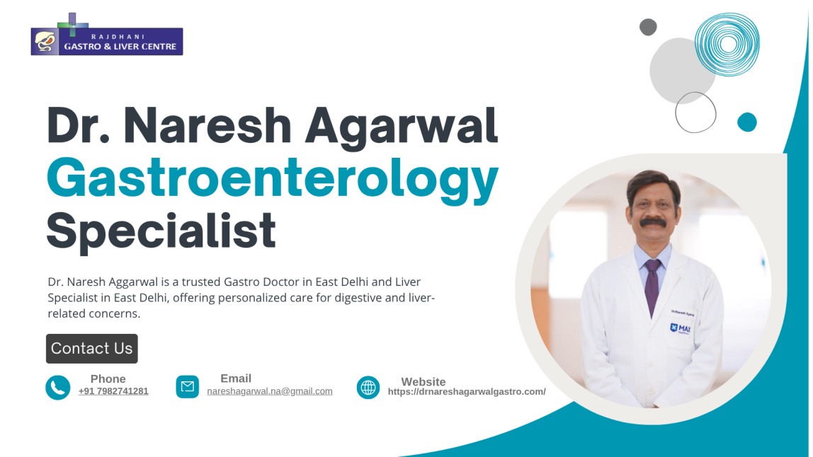  Expert Gastro & Liver Care with Dr. Naresh Aggarwal in East Delhi