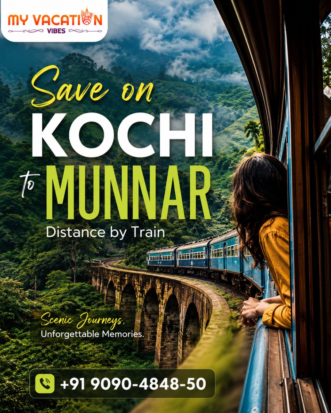  Save on Kochi to Munnar Distance by Train – +91 9090-4848-50